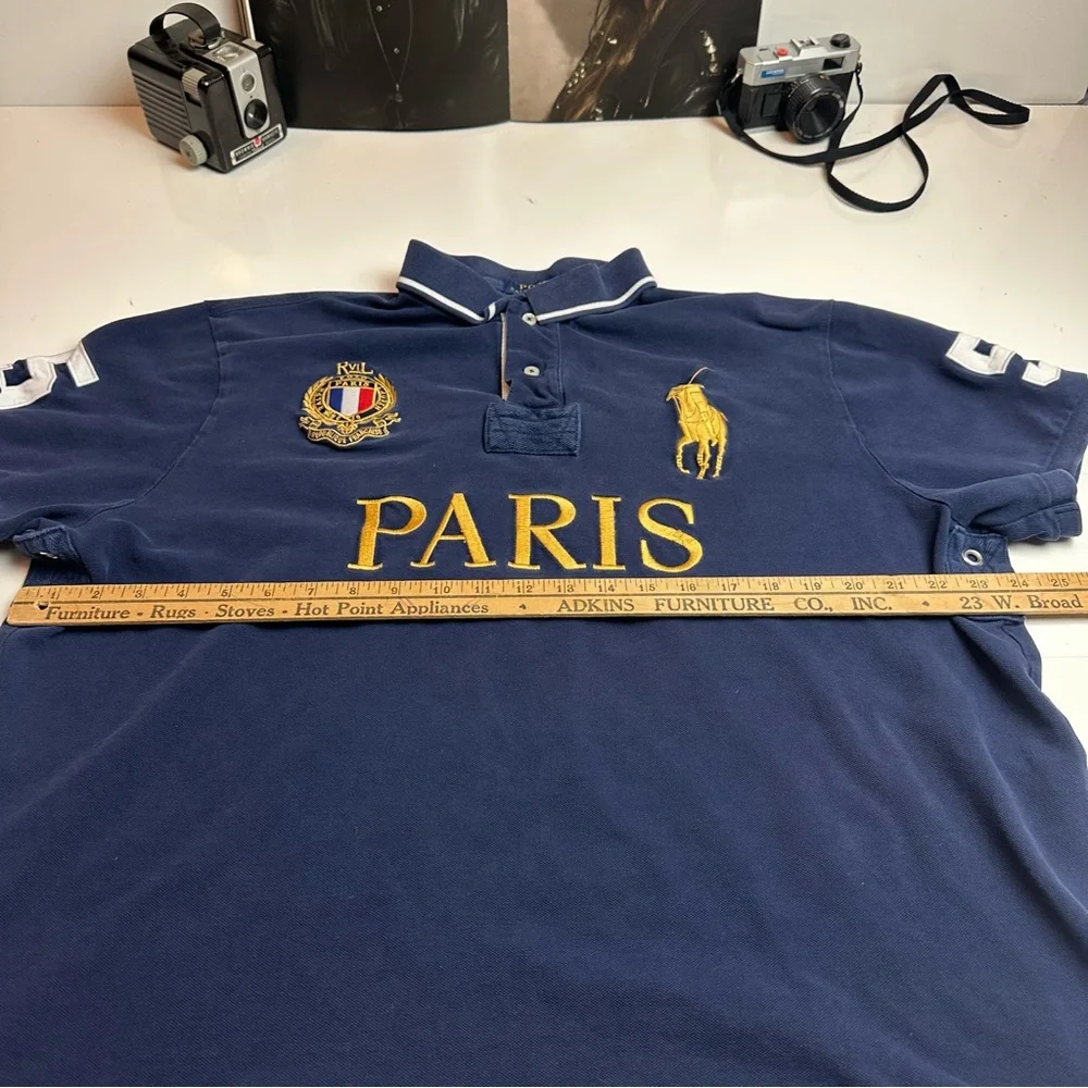 Ralph Lauren Paris Navy Polo Shirt